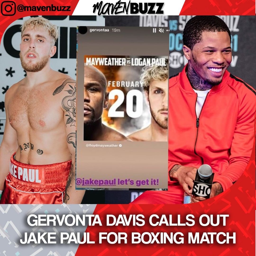 Gervonta Davis calls out Jake Paul for a boxing match at ...