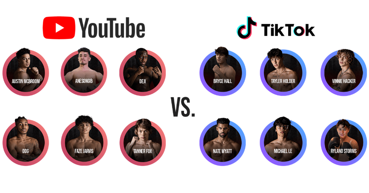 All Results of YouTube vs TikTok Boxing Event Maven Buzz