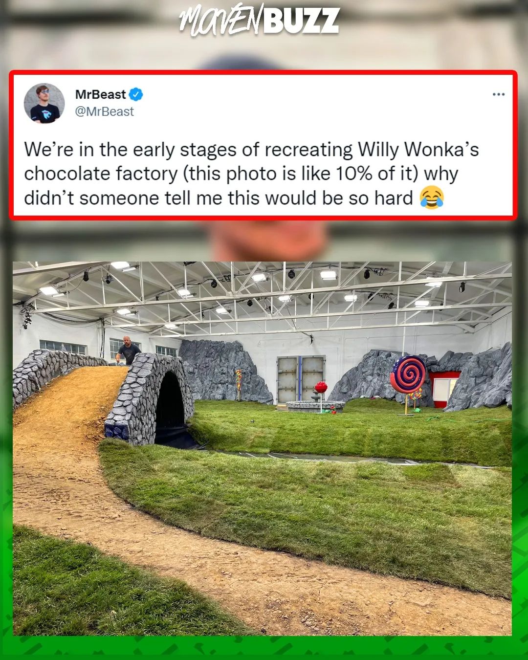 MrBeast Recreating Willy Wonka's Chocolate Factory - Maven Buzz